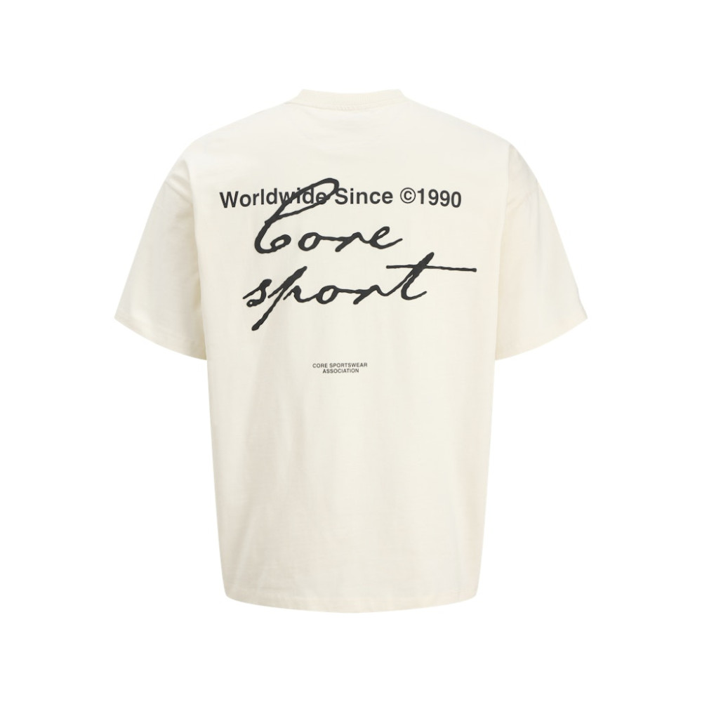 Jack and Jones Εκρού T-shirt C Neck - 12292982