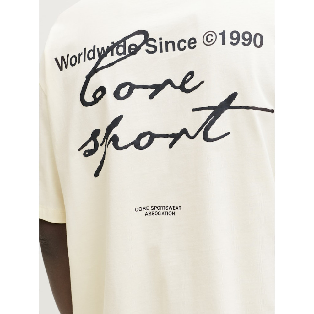 Jack and Jones Εκρού T-shirt C Neck - 12292982
