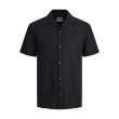 Jack and Jones Μαύρο Πουκάμισο Linen Blend - 12291964