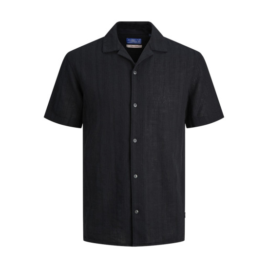 Jack and Jones Μαύρο Πουκάμισο Linen Blend - 12291964