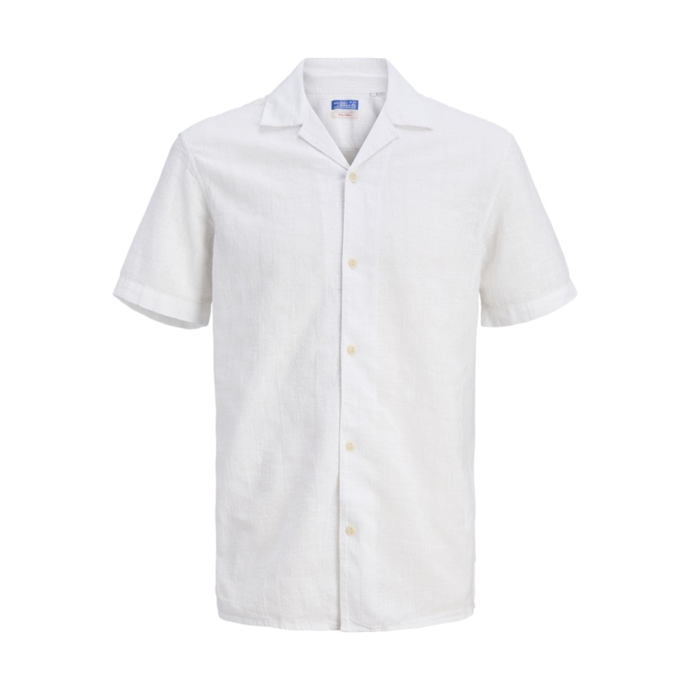 Jack and Jones Λευκό Πουκάμισο Linen Blend - 12291964