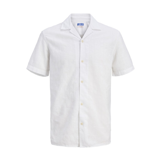 Jack and Jones Λευκό Πουκάμισο Linen Blend - 12291964