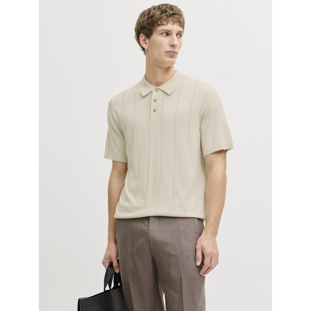 Jack and Jones Εκρού Κοντομάνικο polo - 12291042