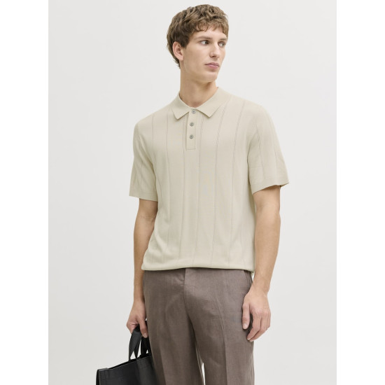 Jack and Jones Εκρού Κοντομάνικο polo - 12291042
