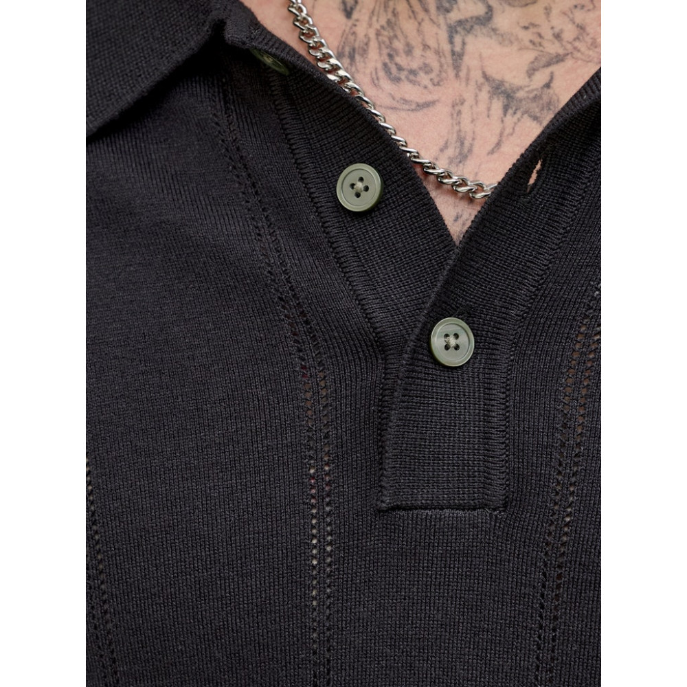Jack and Jones Μαύρο Κοντομάνικο polo - 12291042