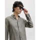 Jack and Jones Χακί Πουκάμισο 100% Λινό - 12293563