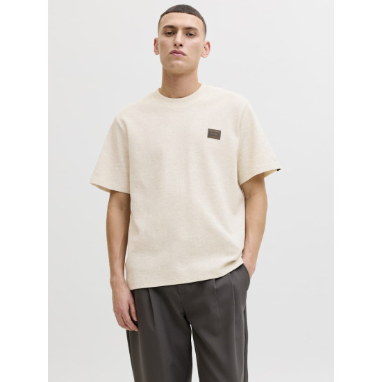 Jack and Jones Εκρού T-shirt C Neck - 12294714