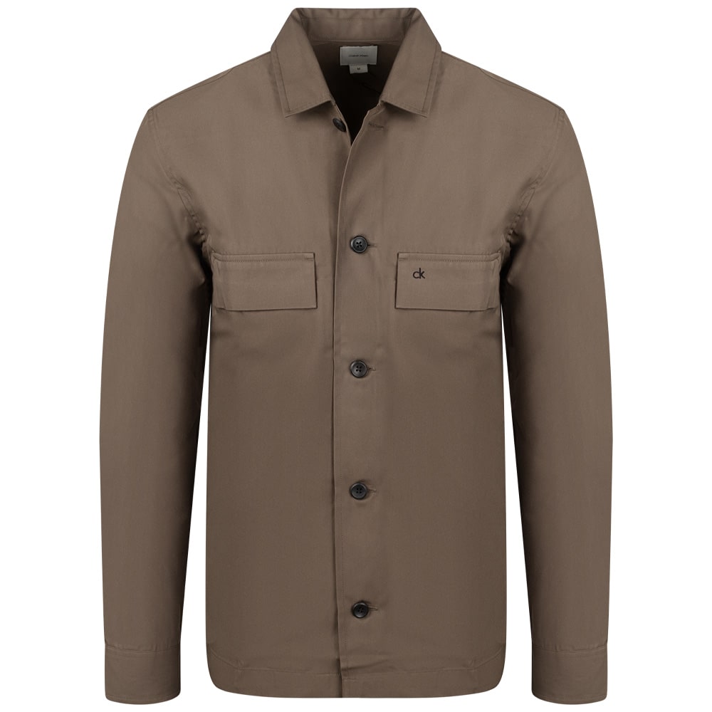 Calvin Klein Λαδί Πουκάμισο Overshirt - K10K113815
