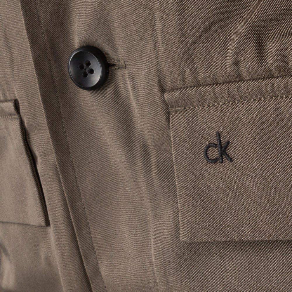 Calvin Klein Λαδί Πουκάμισο Overshirt - K10K113815