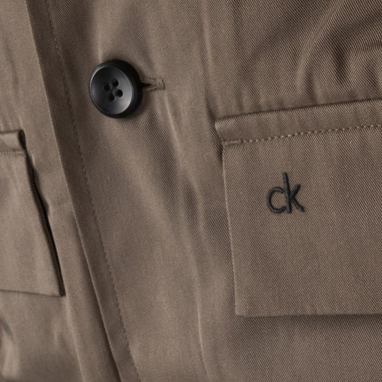 Calvin Klein Λαδί Πουκάμισο Overshirt - K10K113815