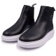 Karl Lagerfeld Μαύρα Chelsea Boots 100% Leather - KL52541 