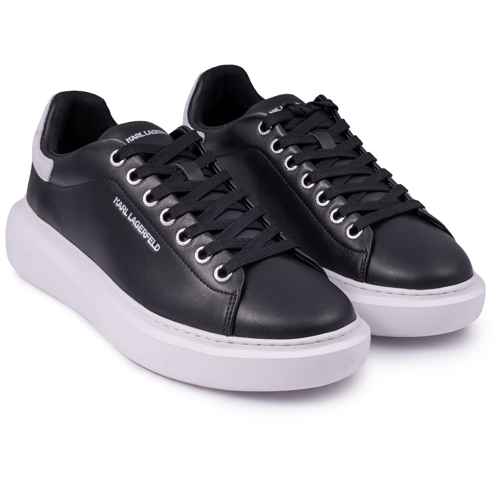 Karl Lagerfeld Μαύρα Sneakers 100% Leather - KL56525