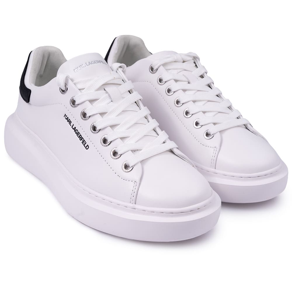 Karl Lagerfeld Λευκά Sneakers 100% Leather - KL56525