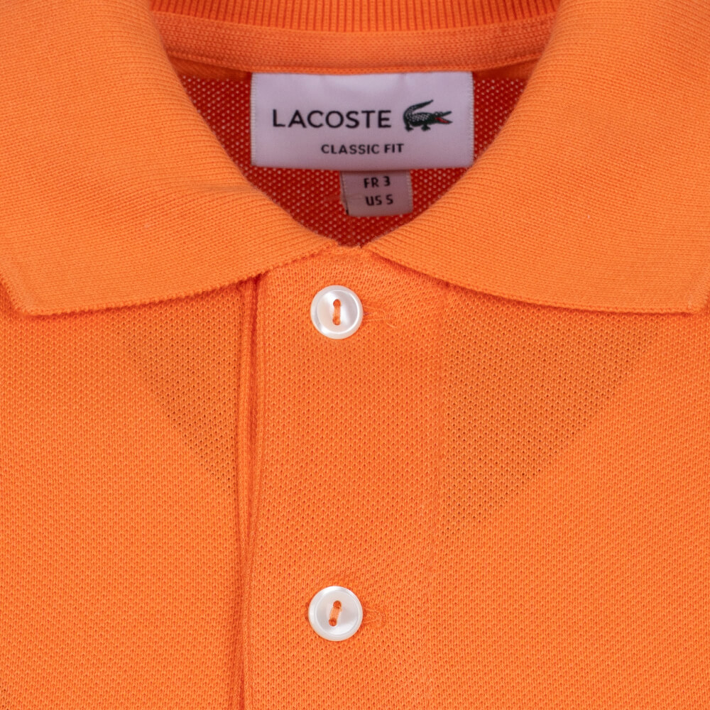 LACOSTE Πορτοκαλί Κοντομάνικο polo - 3L1212