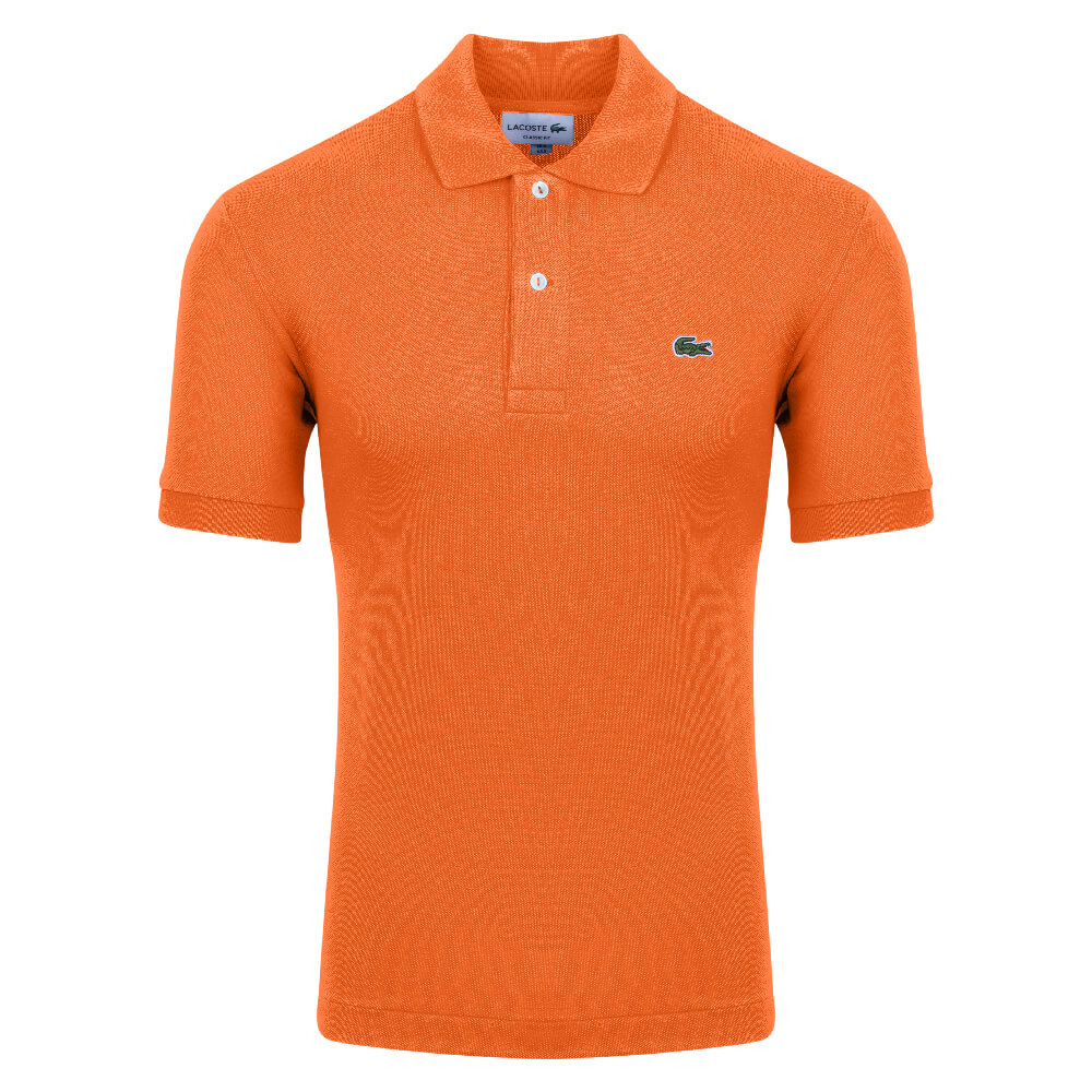 LACOSTE Πορτοκαλί Κοντομάνικο polo - 3L1212