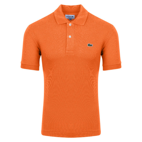 LACOSTE Πορτοκαλί Κοντομάνικο polo - 3L1212