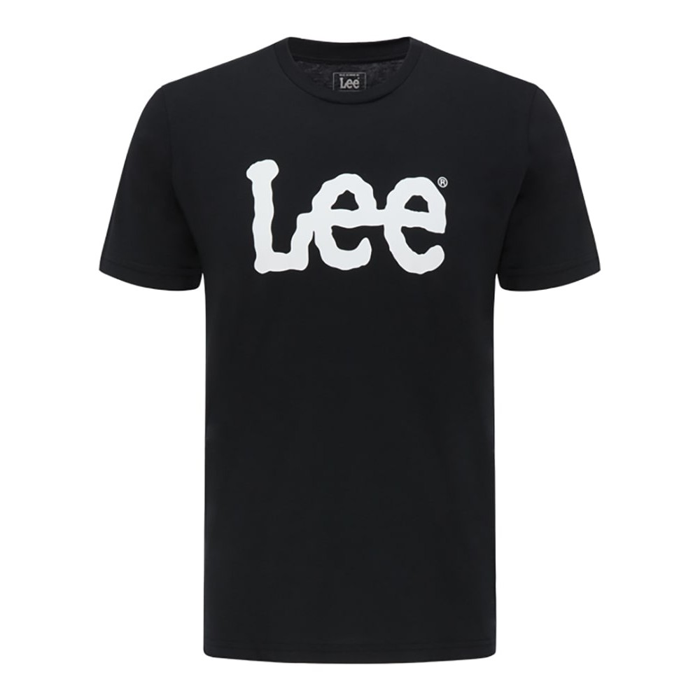 LEE T-shirt Round Neck 100% Cotton L65QAI01 Μαύρο