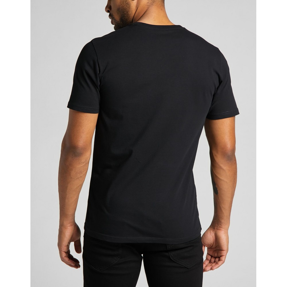 LEE Μαύρο T-shirt C Neck - L65QAI01