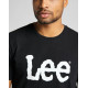 LEE Μαύρο T-shirt C Neck - L65QAI01