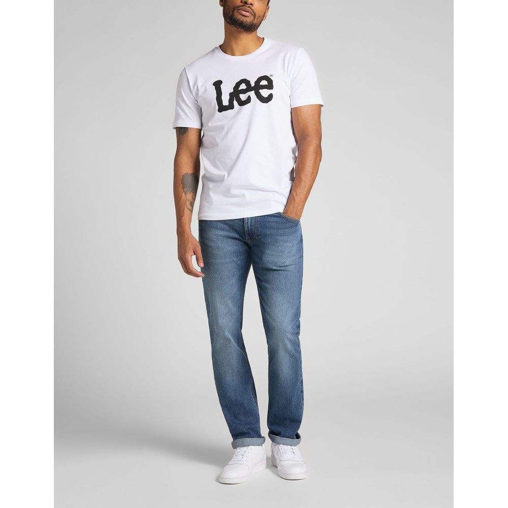 LEE Λευκό T-shirt C Neck - L65QAI12