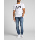 LEE Λευκό T-shirt C Neck - L65QAI12