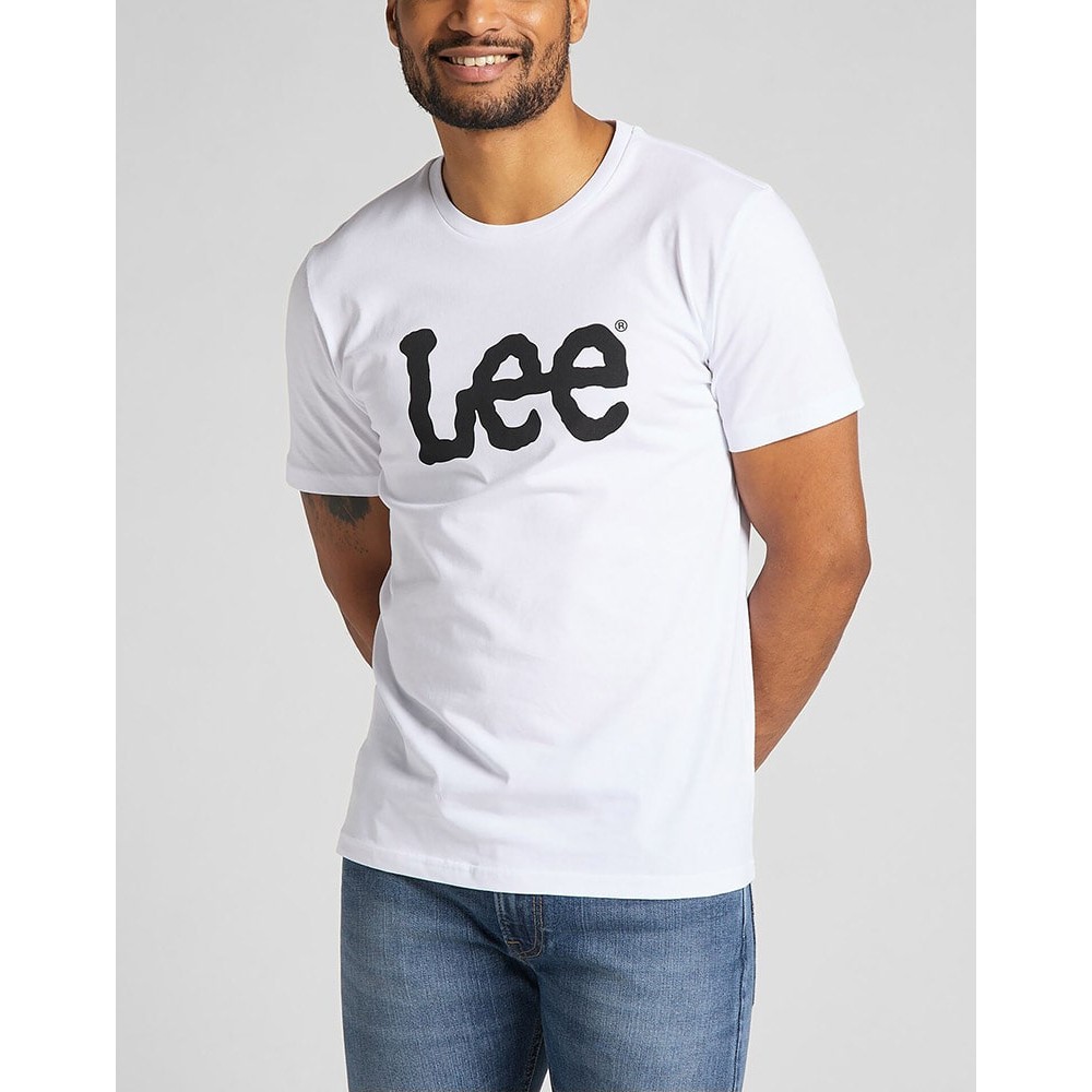 LEE Λευκό T-shirt C Neck - L65QAI12