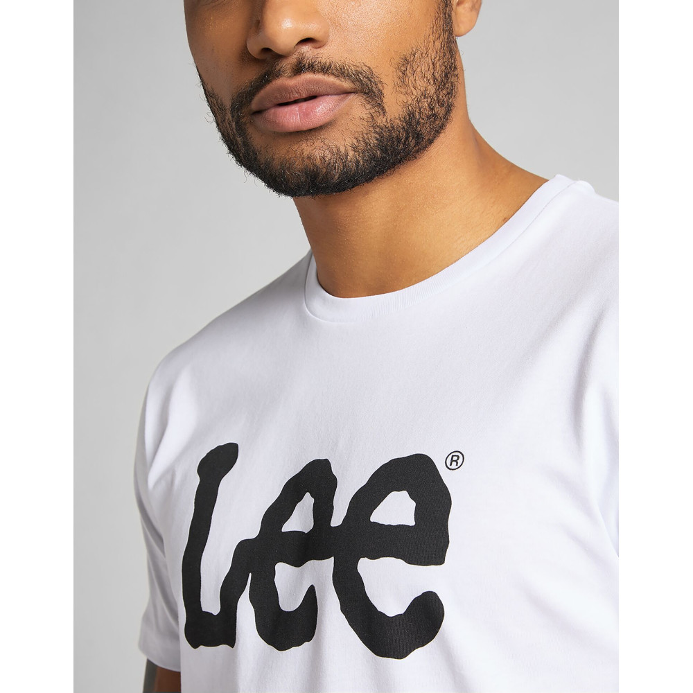 LEE Λευκό T-shirt C Neck - L65QAI12