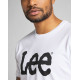LEE Λευκό T-shirt C Neck - L65QAI12