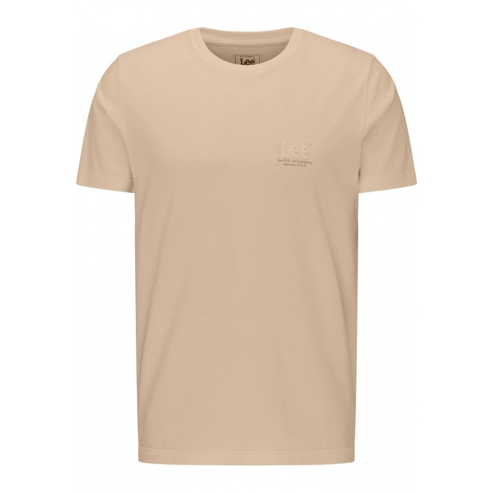 LEE Μπεζ T-Shirt C Neck - L68SFE56
