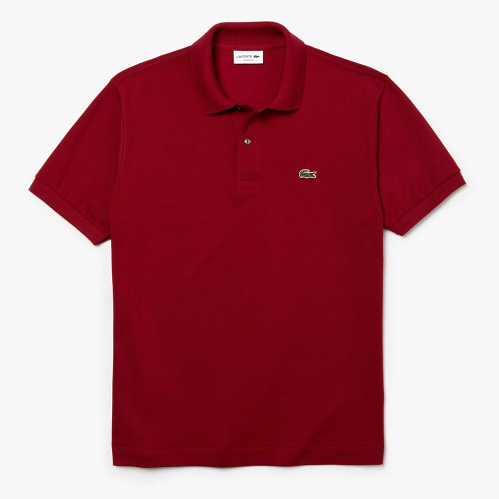 LACOSTE Μπορντό Κοντομάνικο polo - 3L1212
