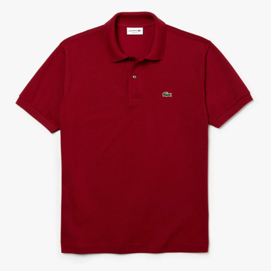 LACOSTE Μπορντό Κοντομάνικο polo - 3L1212