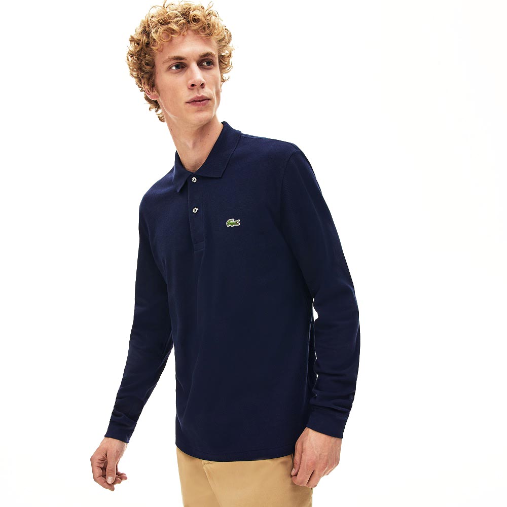 Lacoste Μπλε Μακρυμάνικο polo - 3L1312