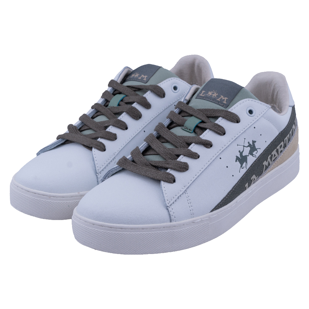 La Martina Μπεζ Sneakers 100% Leather - 3LFM221001-4010 