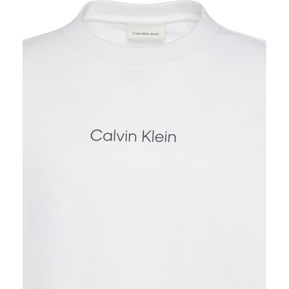 Calvin Klein Λευκή Μπλούζα C Neck - LV04LD232G