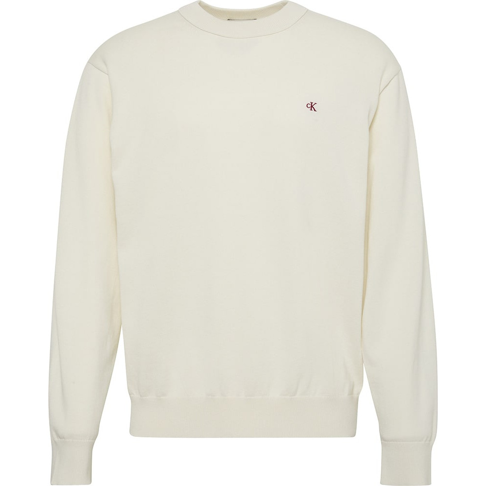 Calvin Klein Λευκό Πουλόβερ C Neck - LV04RC309G