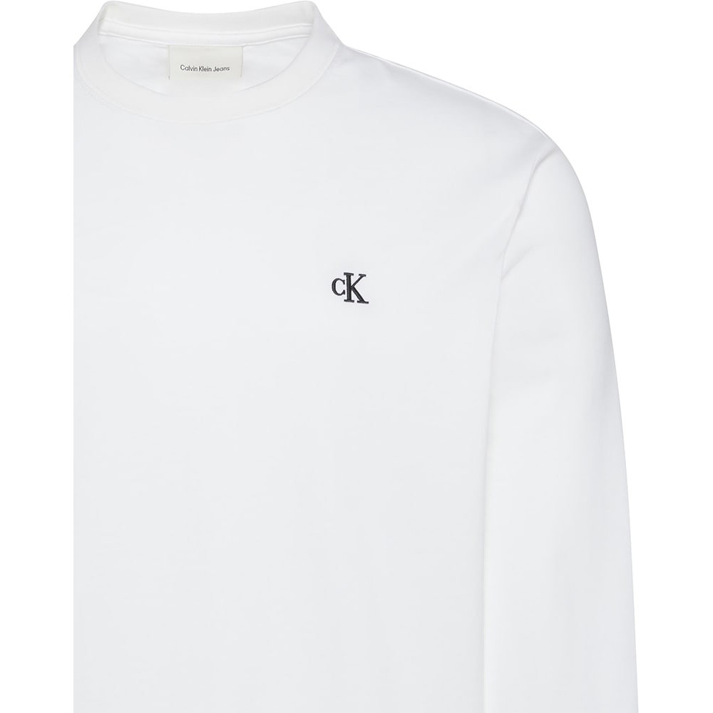 Calvin Klein Λευκή Μπλούζα C Neck - LV04RD247G