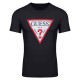 GUESS T-shirt Round Neck 100% Cotton GU0APM1RI71I3Z110000 Μαύρο