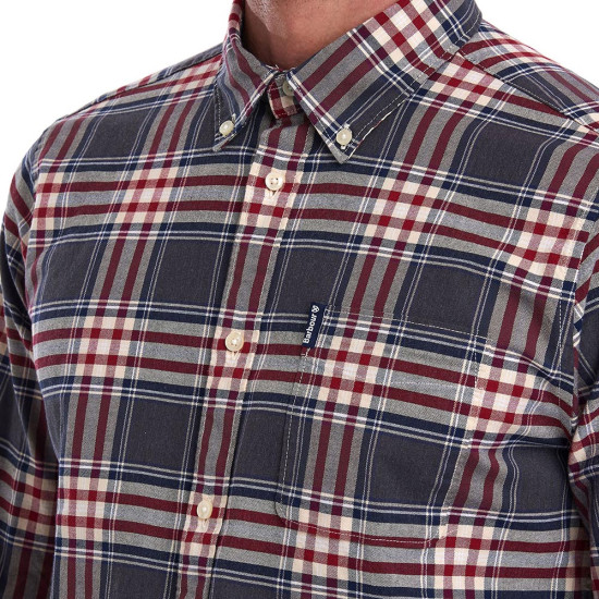 Barbour Πουκάμισο Γκρι Kάρο - 3BRMSH4549 