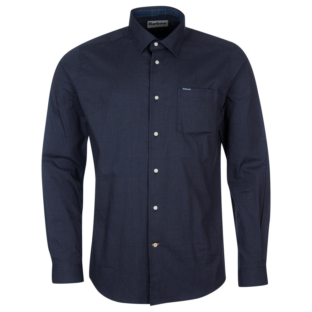 BARBOUR Πουκάμισο Μπλε Καρό Button Down - 3BRMSH5056 