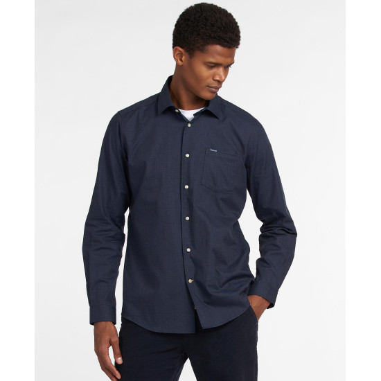 BARBOUR Πουκάμισο Μπλε Καρό Button Down - 3BRMSH5056 