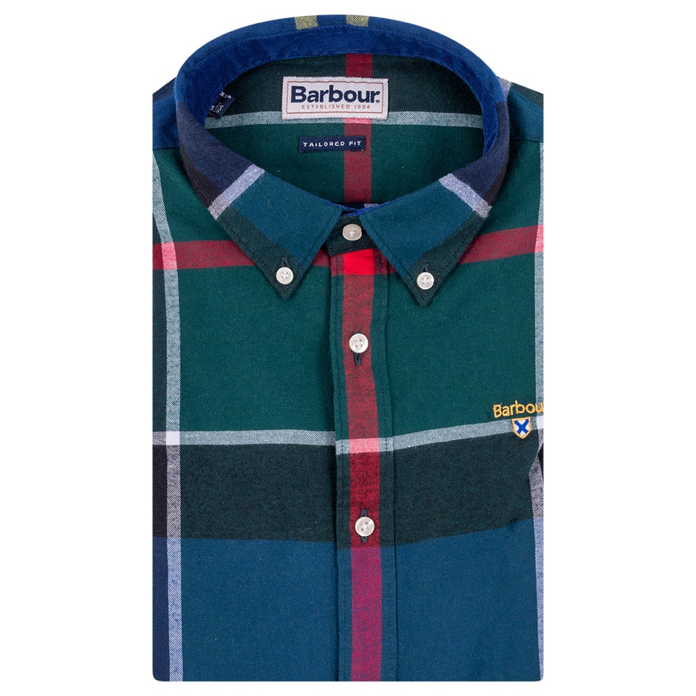 BARBOUR Πουκάμισο Πράσινο Καρό Button Down - 3BRMSH5230 
