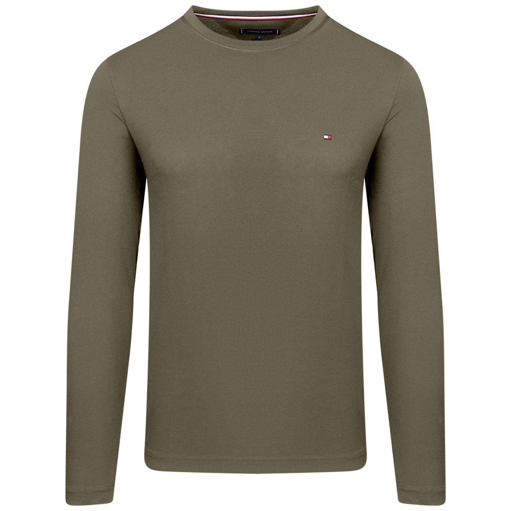TOMMY HILFIGER Λαδί Μπλούζα C Neck - MW0MW10804