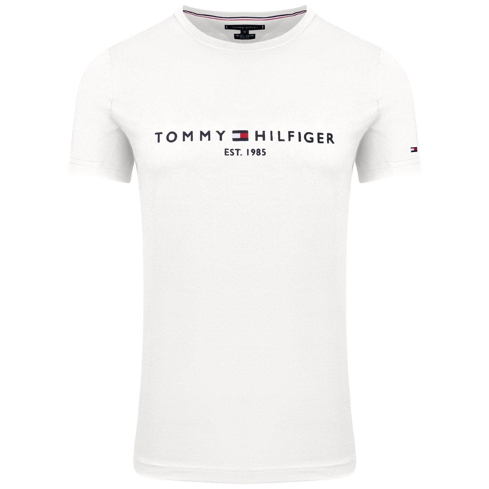 Tommy Hilfiger Λευκό T-shirt C Neck - MW0MW11465