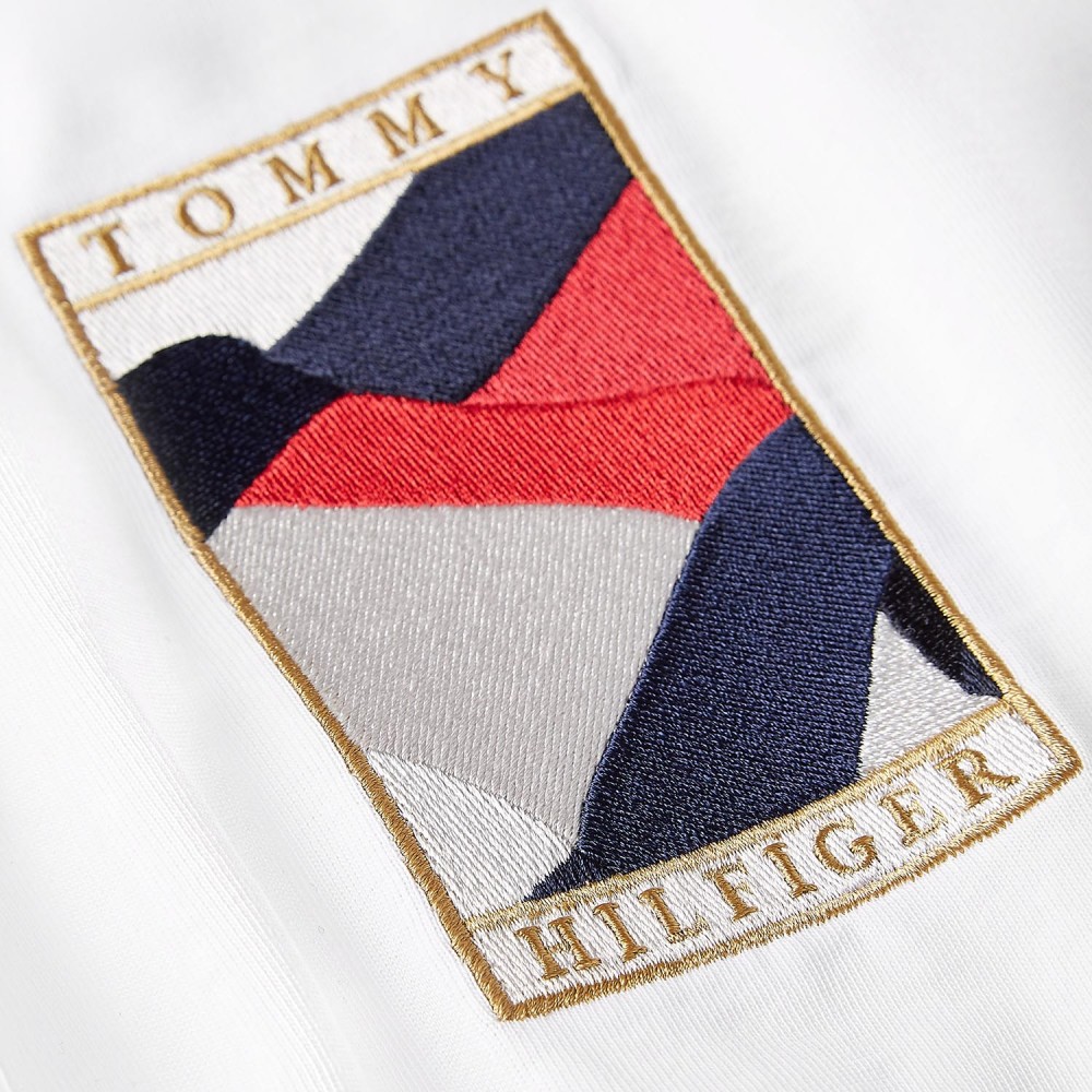 TOMMY HILFIGER Λευκό T-Shirt C Neck - MW0MW17660