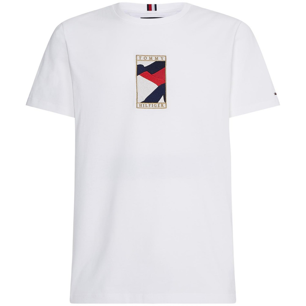 TOMMY HILFIGER Λευκό T-Shirt C Neck - MW0MW17660