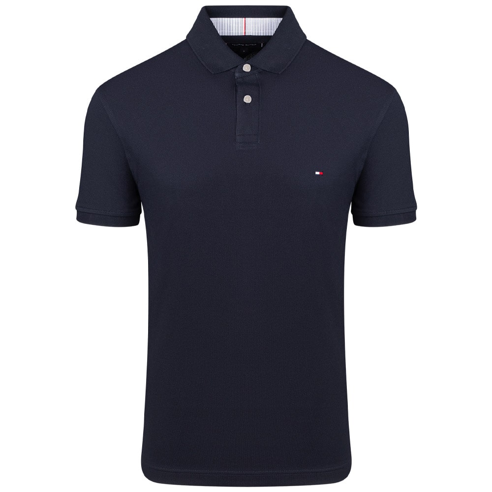 Tommy Hilfiger Μπλε Σκούρο Κοντομάνικο Polo - MW0MW17770