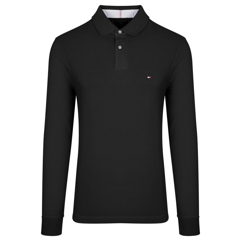 TOMMY HILFIGER Μαύρο Μακρυμάνικο polo - MW0MW20183