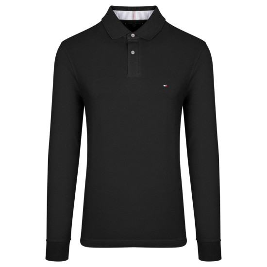 TOMMY HILFIGER Μαύρο Μακρυμάνικο polo - MW0MW20183