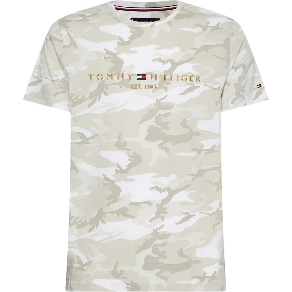 Tommy Hilfiger Γκρι T-shirt C Neck Army - MW0MW24545