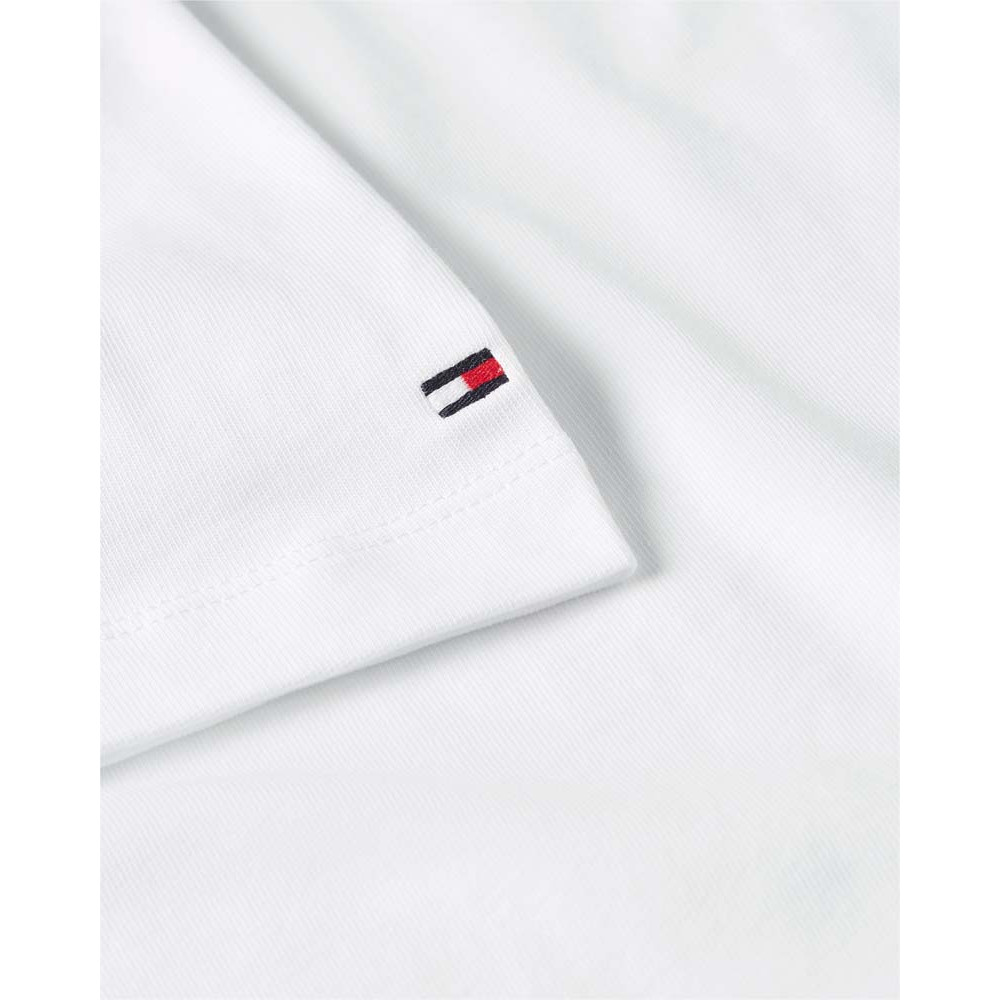 Tommy Hilfiger T-shirt Round Neck 100% Transitional Organic Cotton MW0MW24556 Λευκό